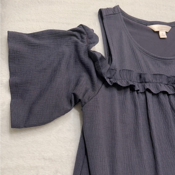 LC Lauren Conrad Ruffle Cold-Shoulder Dress - Picture 10 of 10